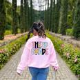 Back To School Third Grade Teacher First Day Of 3rd Grade Women's Sweatshirt Back Print Light Pink