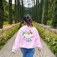 Biology Squad Science Teacher Student Biologist Women's Sweatshirt Back Print Light Pink
