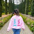 Biology Teacher DNA RNA Student Science Biologist Men Women Women's Sweatshirt Back Print Light Pink Biology Teacher DNA RNA Student Science Biologist Men Women Women's Sweatshirt Back Print Light Pink