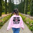 Boo Boo Crew First Aid School Nurse Day Care Teacher Women's Sweatshirt Back Print Light Pink Boo Boo Crew First Aid School Nurse Day Care Teacher Women's Sweatshirt Back Print Light Pink