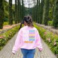 Bruh We Back Bruh No Cap We'Re Back Teacher Student Women's Sweatshirt Back Print Light Pink Bruh We Back Bruh No Cap We'Re Back Teacher Student Women's Sweatshirt Back Print Light Pink