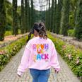 Bruh We Back Teachers First Day Back To School Teachers Women's Sweatshirt Back Print Light Pink Bruh We Back Teachers First Day Back To School Teachers Women's Sweatshirt Back Print Light Pink