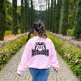 Bulldogs Teacher Student School Sports Fan Team Spirit Women's Sweatshirt Back Print Light Pink Bulldogs Teacher Student School Sports Fan Team Spirit Women's Sweatshirt Back Print Light Pink