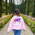 Cool Art For Men Women Art Teacher Artist Painter Superpower Women's Sweatshirt Back Print Light Pink Cool Art For Men Women Art Teacher Artist Painter Superpower Women's Sweatshirt Back Print Light Pink