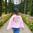 Cute Santas Favorite Para Christmas Paraprofessional Teacher Women's Sweatshirt Back Print Light Pink Cute Santas Favorite Para Christmas Paraprofessional Teacher Women's Sweatshirt Back Print Light Pink