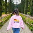 I Dig Kindergarten Student Teacher Construction First Day Women's Sweatshirt Back Print Light Pink