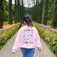 What Are We Doing Today Ghost PE Teacher Team Halloween Women's Sweatshirt Back Print Light Pink