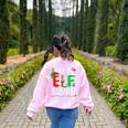 Elf Squad Pre-k Teacher Christmas Child Xmas Women's Sweatshirt Back Print Light Pink Elf Squad Pre-k Teacher Christmas Child Xmas Women's Sweatshirt Back Print Light Pink