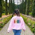 Floral Books Never Underestimate A Public School Teacher Women's Sweatshirt Back Print Light Pink Floral Books Never Underestimate A Public School Teacher Women's Sweatshirt Back Print Light Pink