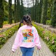 Future Teacher Costume For Kids Back To School Boy Girl Women's Sweatshirt Back Print Light Pink