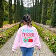 Future Teacher Education Student Women's Sweatshirt Back Print Light Pink Future Teacher Education Student Women's Sweatshirt Back Print Light Pink