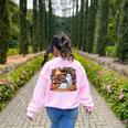 Ghost Book Reading Halloween Books Lover Teacher Women's Sweatshirt Back Print Light Pink Ghost Book Reading Halloween Books Lover Teacher Women's Sweatshirt Back Print Light Pink