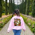 Ghost Library Reading Books Halloween Librarian Teacher Women's Sweatshirt Back Print Light Pink Ghost Library Reading Books Halloween Librarian Teacher Women's Sweatshirt Back Print Light Pink