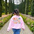 Groovy Math Is The Only Subject That Counts Math Teacher For Men Women Girls Kids Women's Sweatshirt Back Print Light Pink Groovy Math Is The Only Subject That Counts Math Teacher For Men Women Girls Kids Women's Sweatshirt Back Print Light Pink