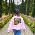 Halloween Teacher Six Seven Meme 6 7 Skeleton Spooky Costume Women's Sweatshirt Back Print Light Pink