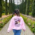 Hocus Pocus I Need Coffee To Focus Halloween Teacher Women's Sweatshirt Back Print Light Pink