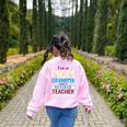 I'm Mom Grandma And A Retired Teacher Nothing Scares Me Men Women Women's Sweatshirt Back Print Light Pink I'm Mom Grandma And A Retired Teacher Nothing Scares Me Men Women Women's Sweatshirt Back Print Light Pink