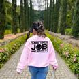 Take This Job And Shove It Teacher And Technician Work For Men Women Women's Sweatshirt Back Print Light Pink
