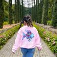 Be Kind Rainbow Fish Teacher Life Teaching Back To School Women's Sweatshirt Back Print Light Pink Be Kind Rainbow Fish Teacher Life Teaching Back To School Women's Sweatshirt Back Print Light Pink