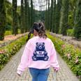 Be Kind For Teacher Kindness Women Men Women's Sweatshirt Back Print Light Pink