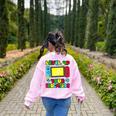 Level Up Your Education Gaming Inspired Teacher Gamers Women's Sweatshirt Back Print Light Pink