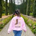 Line Dancing Choreographed Group Dancer Dance Teacher Women's Sweatshirt Back Print Light Pink