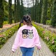 Llama Shirt English Teacher School Student ESL Joke Women's Sweatshirt Back Print Light Pink Llama Shirt English Teacher School Student ESL Joke Women's Sweatshirt Back Print Light Pink