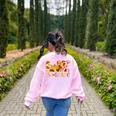 Love First Grade Happy Fall Thanksgiving Women 1st Teacher Women's Sweatshirt Back Print Light Pink Love First Grade Happy Fall Thanksgiving Women 1st Teacher Women's Sweatshirt Back Print Light Pink