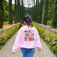 Be Merry Be Jolly Be Kind Merry Christmas Teacher Xmas PJs Women's Sweatshirt Back Print Light Pink Be Merry Be Jolly Be Kind Merry Christmas Teacher Xmas PJs Women's Sweatshirt Back Print Light Pink