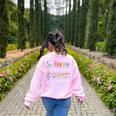 Music Teacher So Happy To See Your Face Back To School Women's Sweatshirt Back Print Light Pink Music Teacher So Happy To See Your Face Back To School Women's Sweatshirt Back Print Light Pink