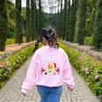 Be Nice To The Teacher Santa Is Watching School Christmas Women's Sweatshirt Back Print Light Pink Be Nice To The Teacher Santa Is Watching School Christmas Women's Sweatshirt Back Print Light Pink