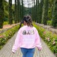 Nothing Beats Kindergarten Back To School Kid Teacher Women's Sweatshirt Back Print Light Pink
