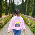 Nursery Rhymes Are My Jam 80s Retro Teachers & Students Kids Women's Sweatshirt Back Print Light Pink Nursery Rhymes Are My Jam 80s Retro Teachers & Students Kids Women's Sweatshirt Back Print Light Pink