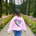 Para Heart Teacher Paraprofessional Paraeducator Men Women Women's Sweatshirt Back Print Light Pink Para Heart Teacher Paraprofessional Paraeducator Men Women Women's Sweatshirt Back Print Light Pink