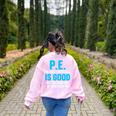 PE Teacher Art For Men Women Gym Teacher Appreciation Women's Sweatshirt Back Print Light Pink PE Teacher Art For Men Women Gym Teacher Appreciation Women's Sweatshirt Back Print Light Pink