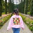 PE Teacher Christmas Holiday Women's Sweatshirt Back Print Light Pink
