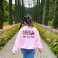 Peace Love Books Librarian Teacher Life Book Library Tie Dye Women's Sweatshirt Back Print Light Pink Peace Love Books Librarian Teacher Life Book Library Tie Dye Women's Sweatshirt Back Print Light Pink