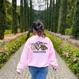 Peace Love Coffee Science Teacher Women's Sweatshirt Back Print Light Pink Peace Love Coffee Science Teacher Women's Sweatshirt Back Print Light Pink