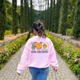 Peace Love Visuals Sped Teacher Pumpkin Skeleton Halloween Women's Sweatshirt Back Print Light Pink Peace Love Visuals Sped Teacher Pumpkin Skeleton Halloween Women's Sweatshirt Back Print Light Pink