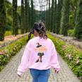 Physical Education Teacher Halloween Costume Witchy Teacher For Men Women Women's Sweatshirt Back Print Light Pink