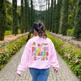 Play Is Learning Teacher First Day Of School Back To School Women's Sweatshirt Back Print Light Pink