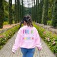Pre-K Teacher Adventure Begins First Day Preschool Teachers Women's Sweatshirt Back Print Light Pink Pre-K Teacher Adventure Begins First Day Preschool Teachers Women's Sweatshirt Back Print Light Pink