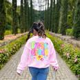 Preppy First Grade Back To School 1st Grade Teacher Girl Kid Women's Sweatshirt Back Print Light Pink Preppy First Grade Back To School 1st Grade Teacher Girl Kid Women's Sweatshirt Back Print Light Pink