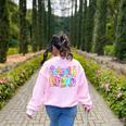 Preppy Seventh Grade Back To School 7th Grade Teachers Girls Women's Sweatshirt Back Print Light Pink Preppy Seventh Grade Back To School 7th Grade Teachers Girls Women's Sweatshirt Back Print Light Pink