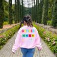 Retired Science Teacher Periodic Table Teacher Life Women's Sweatshirt Back Print Light Pink Retired Science Teacher Periodic Table Teacher Life Women's Sweatshirt Back Print Light Pink