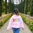 Retirement Class Of 2025 Teacher Countdown Loading Teacher Women's Sweatshirt Back Print Light Pink