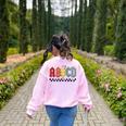Rock Abcd Back To School Abcd Preschool Teacher Appreciation Women's Sweatshirt Back Print Light Pink Rock Abcd Back To School Abcd Preschool Teacher Appreciation Women's Sweatshirt Back Print Light Pink