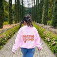 This Is My Scary Math Teacher Costume For Halloween Women's Sweatshirt Back Print Light Pink This Is My Scary Math Teacher Costume For Halloween Women's Sweatshirt Back Print Light Pink
