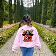 School International Talk Like A Pirate Day Pirate Teacher Women's Sweatshirt Back Print Light Pink School International Talk Like A Pirate Day Pirate Teacher Women's Sweatshirt Back Print Light Pink