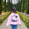 Science Teacher Halloween Skeleton Scientist Chemistry Women's Sweatshirt Back Print Light Pink Science Teacher Halloween Skeleton Scientist Chemistry Women's Sweatshirt Back Print Light Pink